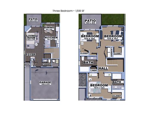 Three Bedroom, Fence – photo 1