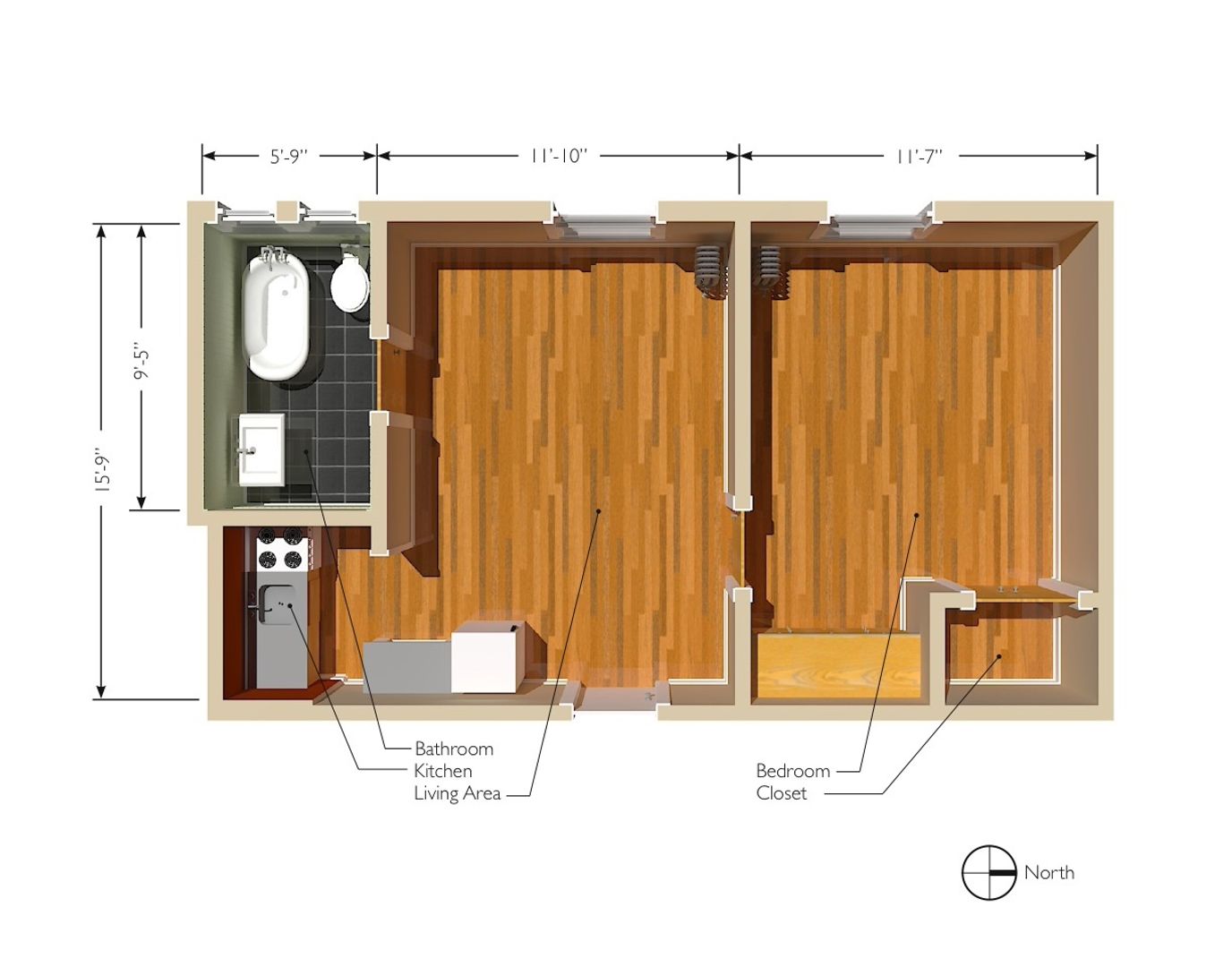 Portland Apartment: 125 NW 20th Place