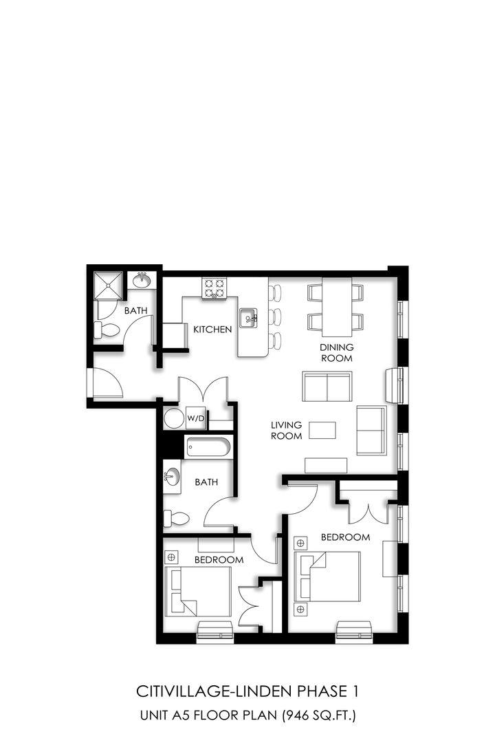 Linden Apartment: 1140 E. Saint Georges Ave