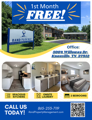 ✨Parkway Apartments – 2-Bedroom Living in North Knoxville- Lease Now & Save: First Month Free! – photo 1