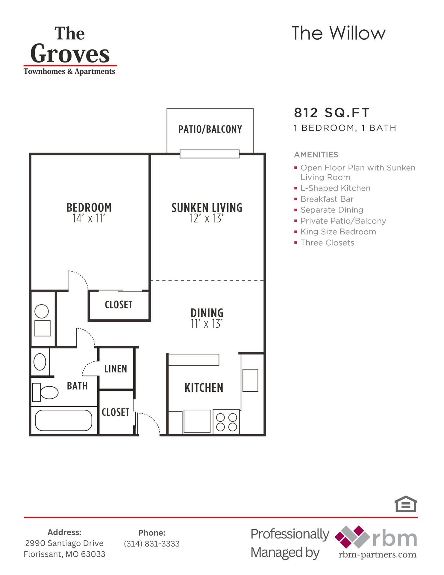 Florissant Apartment: 2990 Santiago Drive