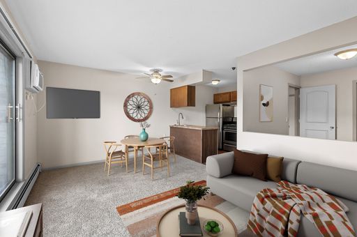 Studio Living with the Comfort of a Separate Sleeping Alcove ~ A Studio That Lives Bigger Than You'd Expect