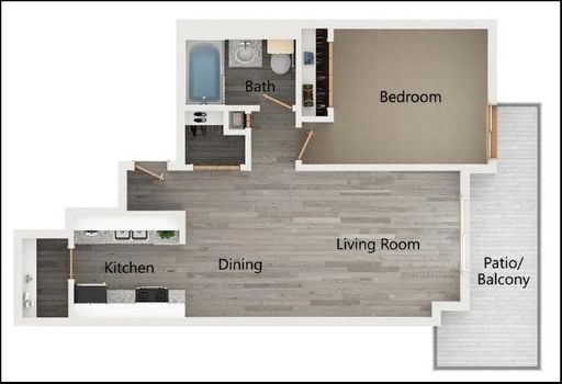 Spacious One Bedroom with Patio! – photo 1