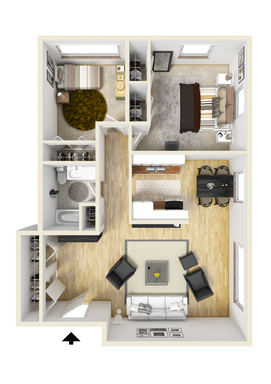 Updated Two-Bedroom One Bath Apartment First floor – photo 1