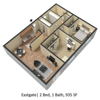 Renovated 2 Bedroom with Walk-out Patio on 1st Floor