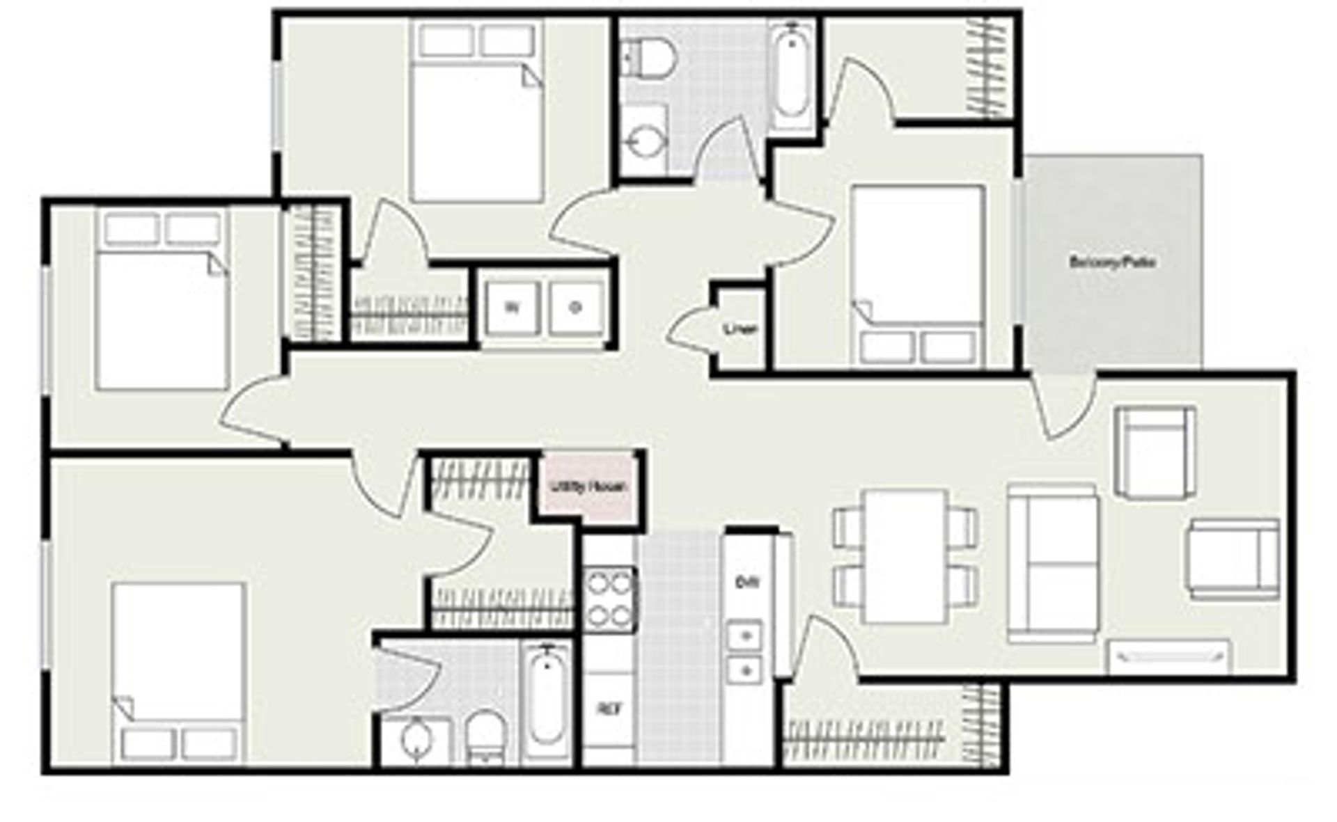 Rushville Apartment: 1830 N Flatrock River Dr