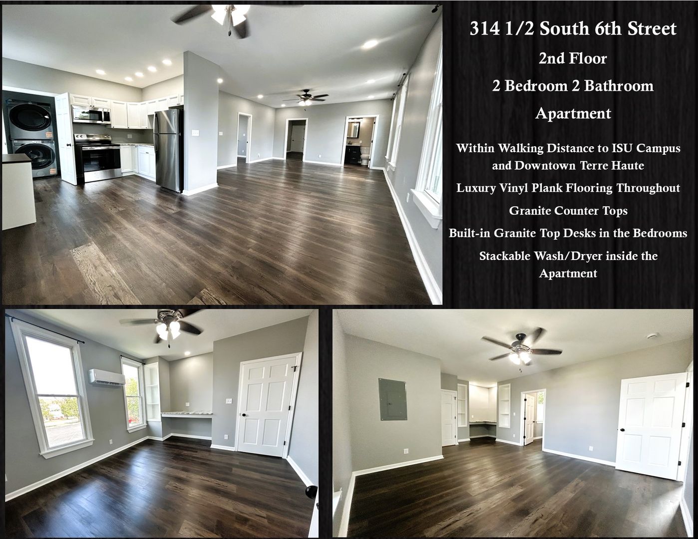 Terre Haute Apartment: 314, 314 1/2, and 316 South 6th Street