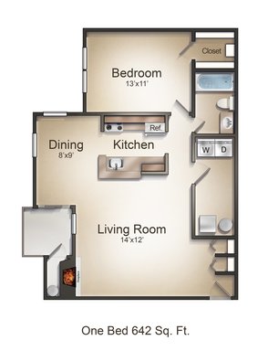 Inviting One-Bedroom in a Convenient, Central Location near Plaza Midwood with Fireplace – photo 1