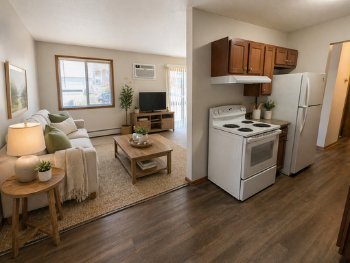 Remodeled Main Level 1 Bedroom Apt with a balcony! Onsite Laundry, Vinyl Plank Floors, Off Street Parking