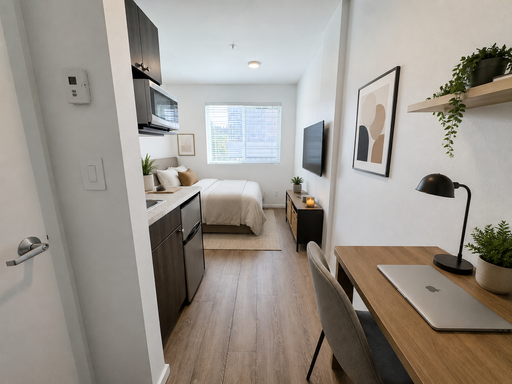 Chic and Modern Studio in the Heart of Downtown Redmond!