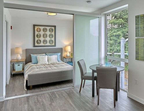 Open Concept One Bedroom with Opaque Glass Dividers! Ask about our specials – photo 1