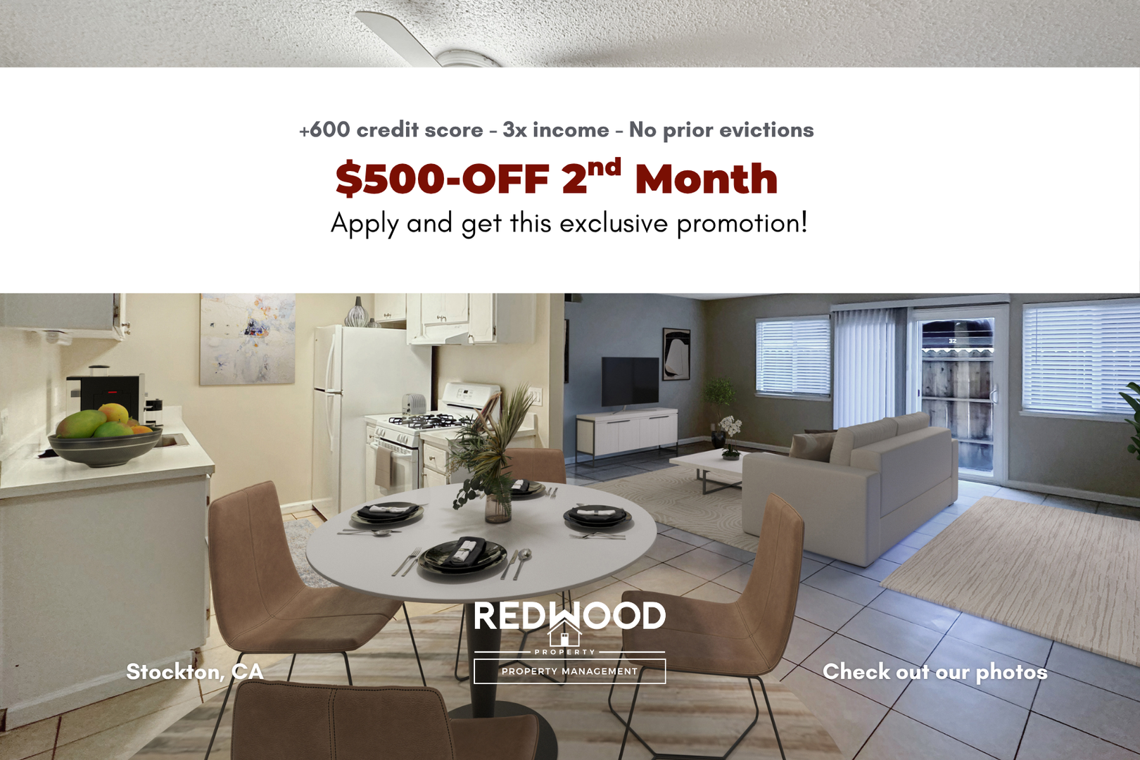 Stockton Apartment: 613 Camanche Lane