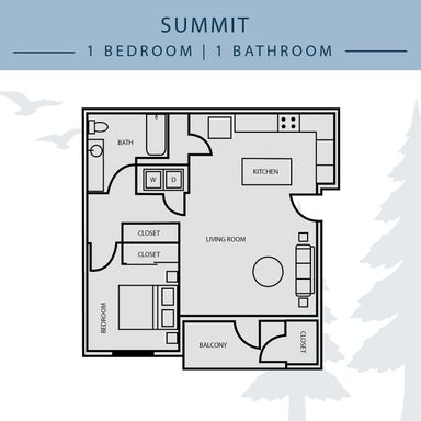 1 Bed 1 Bath Rental at 1125 Hill Avenue (Pvt), 303, Port Orchard, WA – photo 1