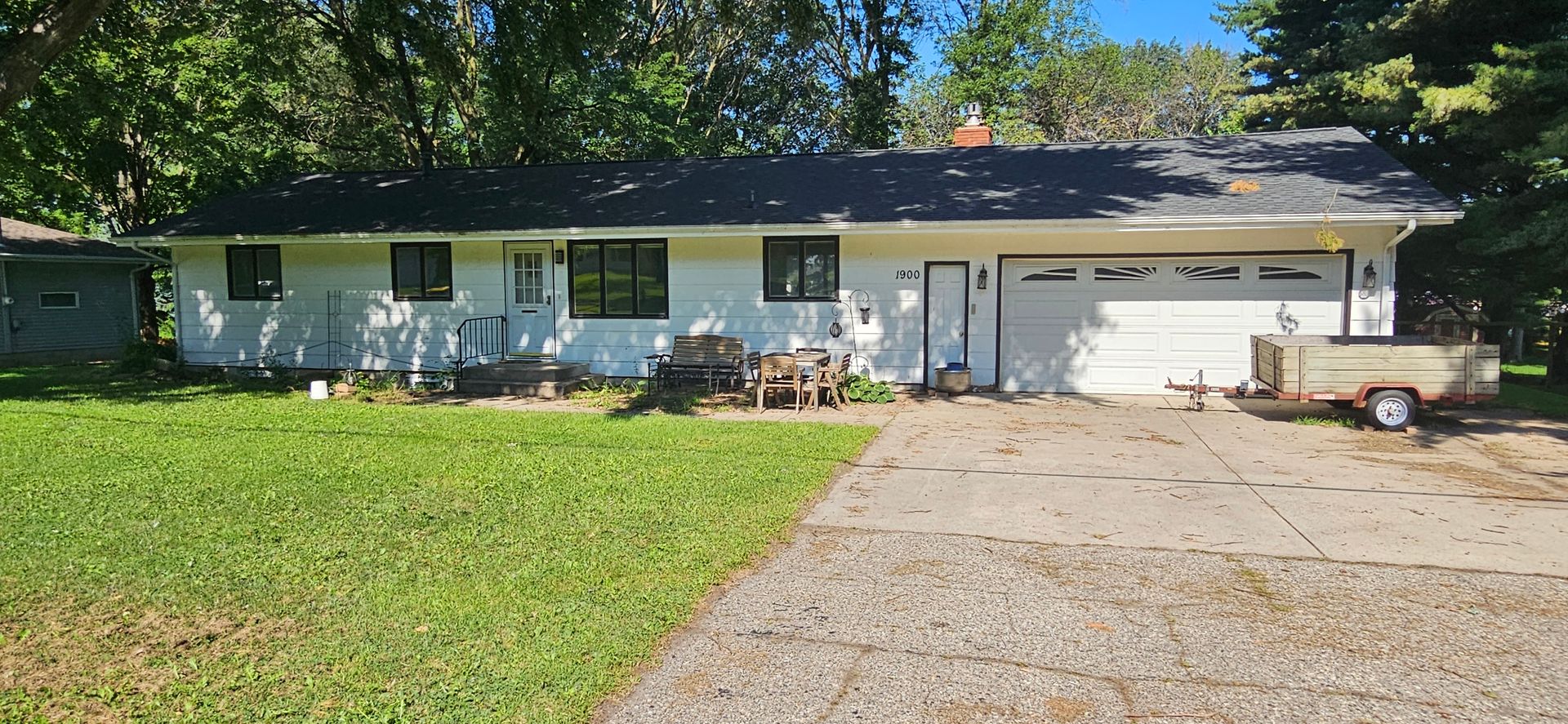 Large Rambler with 5 bedrooms, 2 baths with beautiful fenced in yard