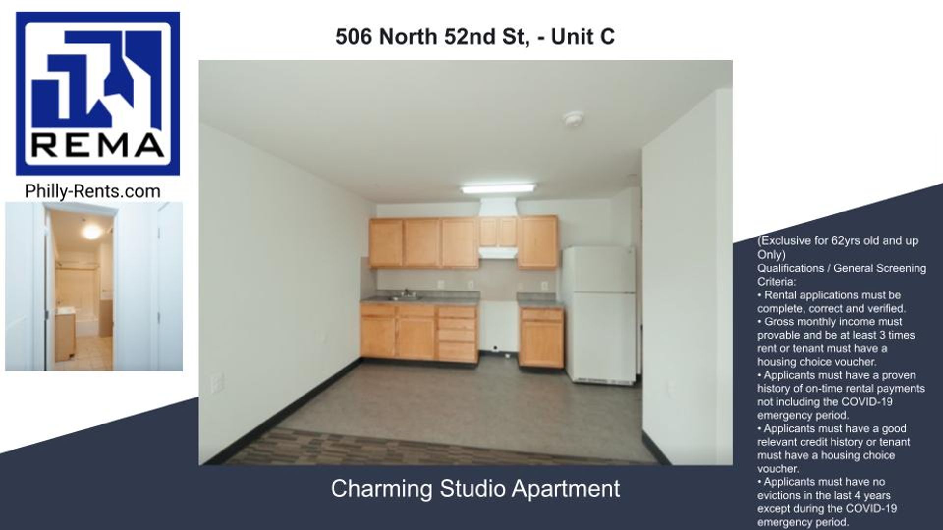 Philadelphia Apartment: 506 North 52nd St,