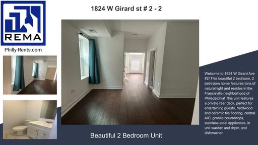 Beautiful 2 bedroom, 2 bathroom apt for rent – photo 1