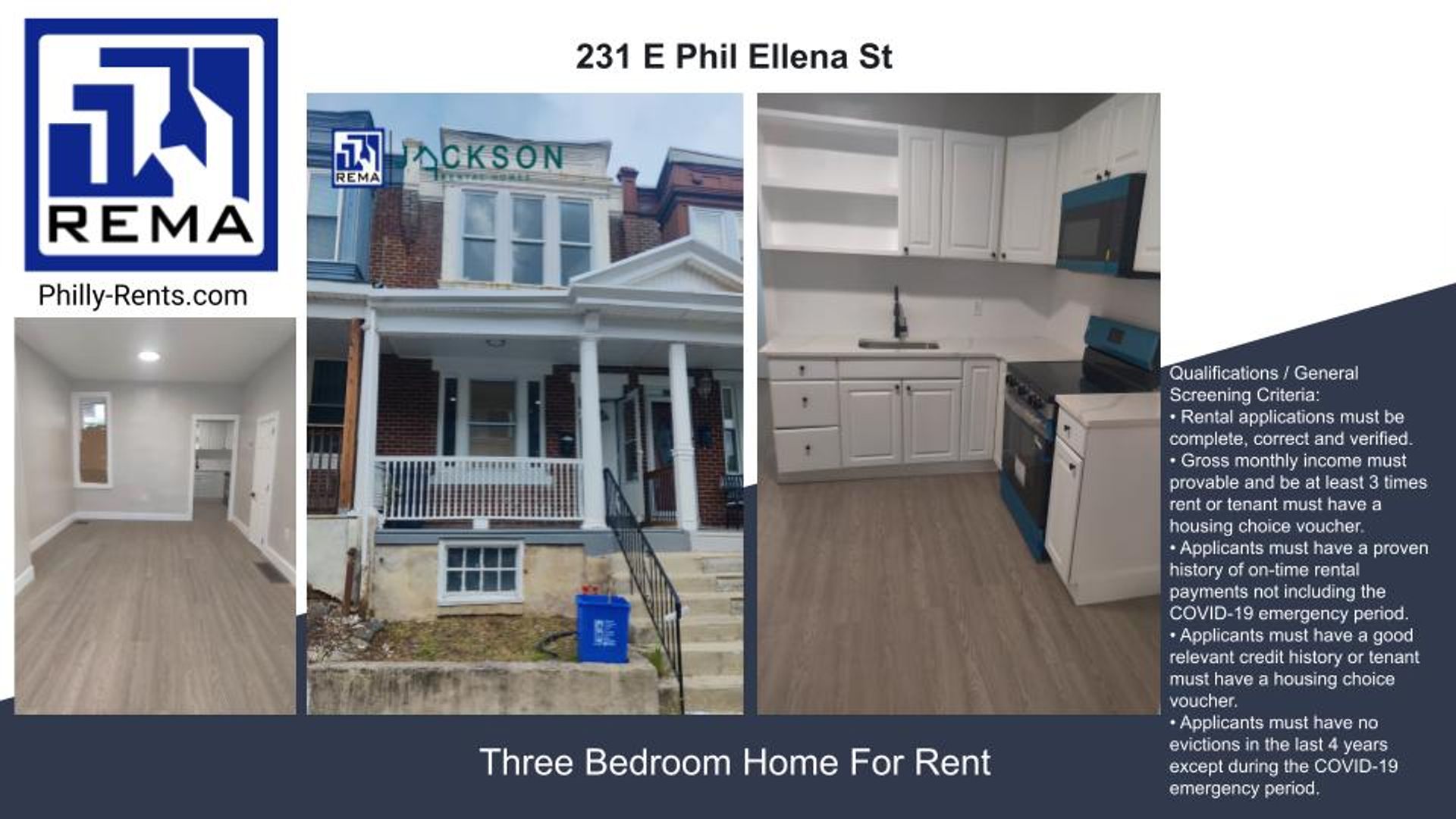 Philadelphia House: 231 E Phil Ellena St