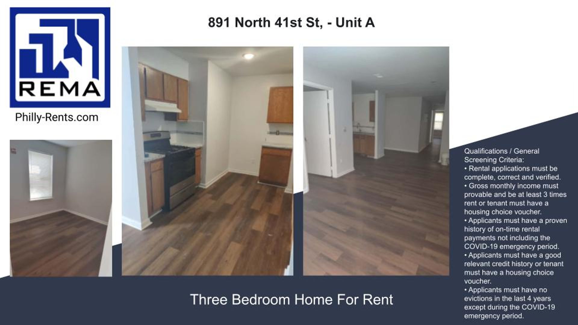 Philadelphia Apartment: 891 North 41st St,