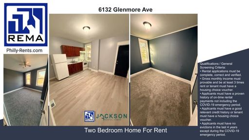 2 Bedroom Rental – 6132 Glenmore Ave,, Philadelphia, PA 19142