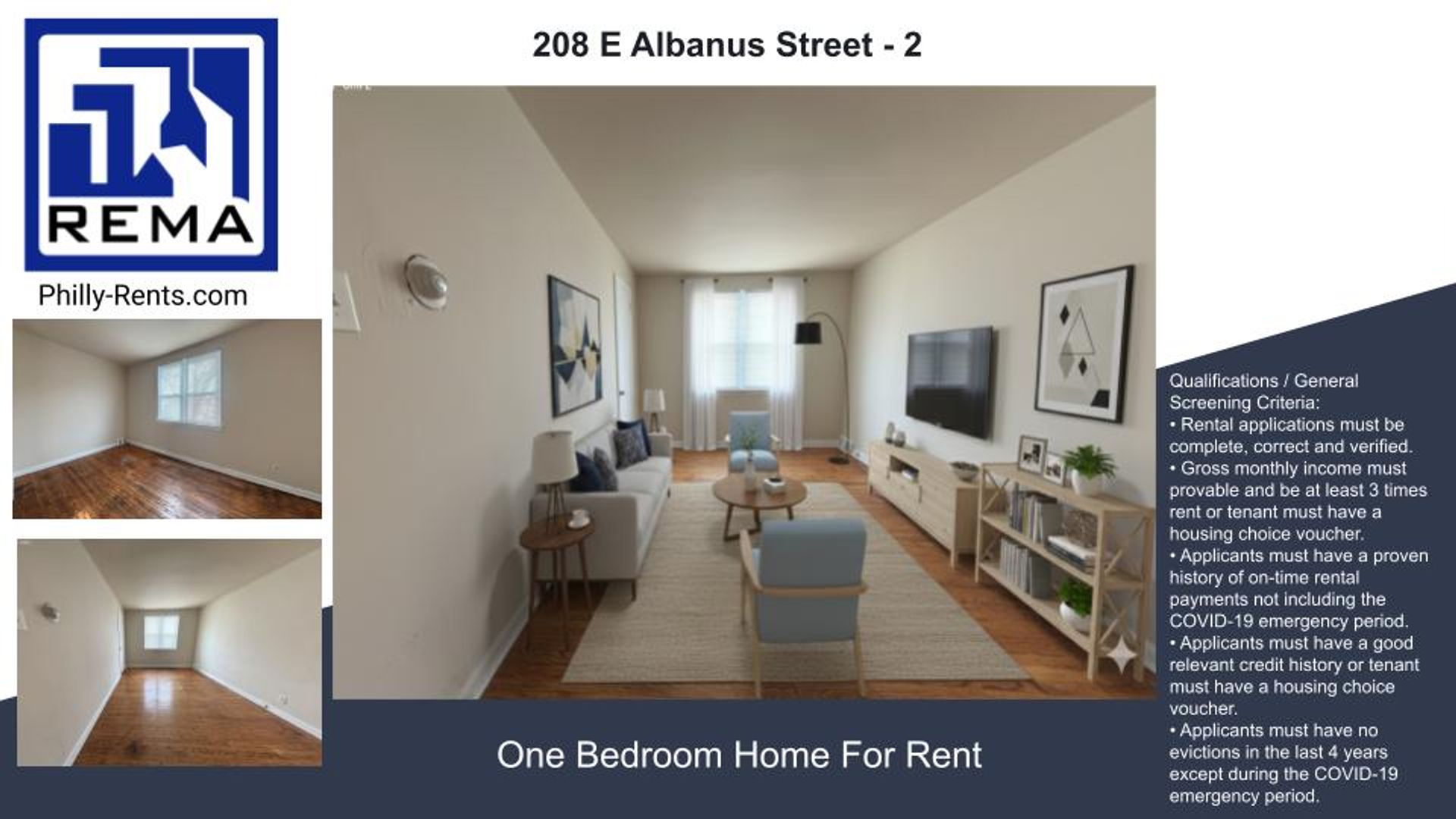 Philadelphia Apartment: 208 E Albanus Street