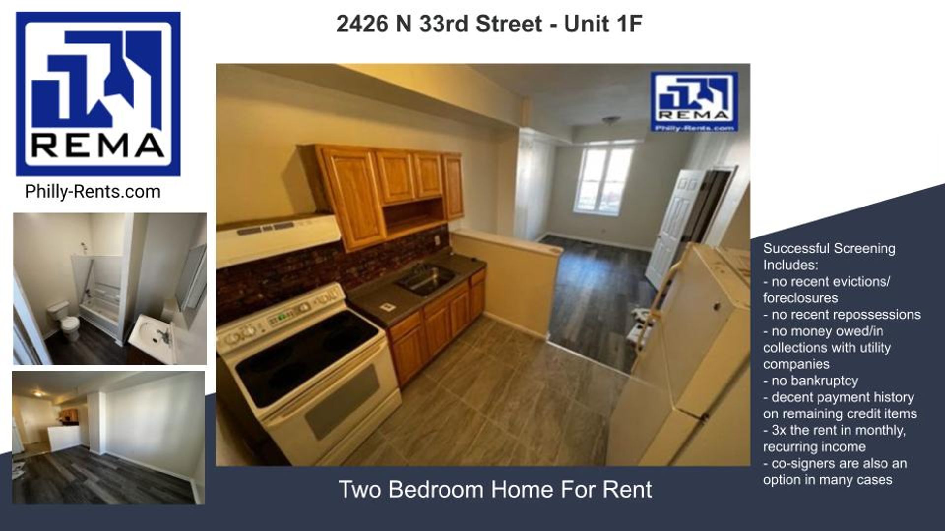 Philadelphia Apartment: 2426 North 33rd Street