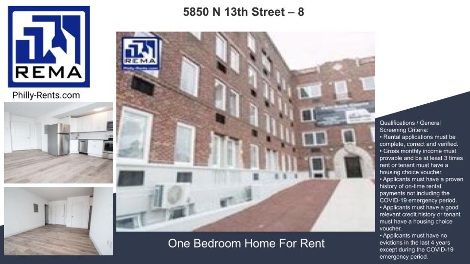 1 Bedroom Rental – 5840-50 North 13th Street, Philadelphia - 8 #8, Philadelphia, PA