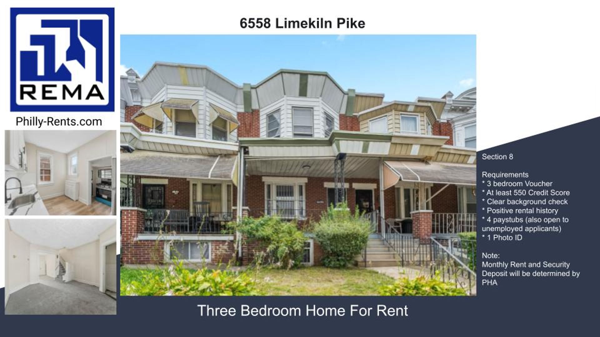 Philadelphia House: 6558 Limekiln Pike,