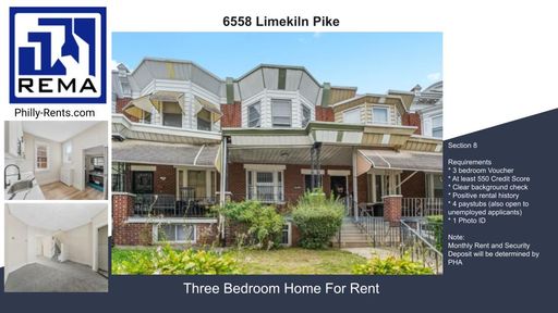 3 Bedroom House – 6558 Limekiln Pike,, Philadelphia, PA 19138