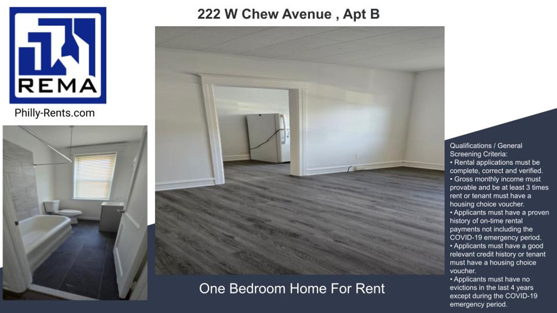 Philadelphia Apartment: 222 West Chew Avenue