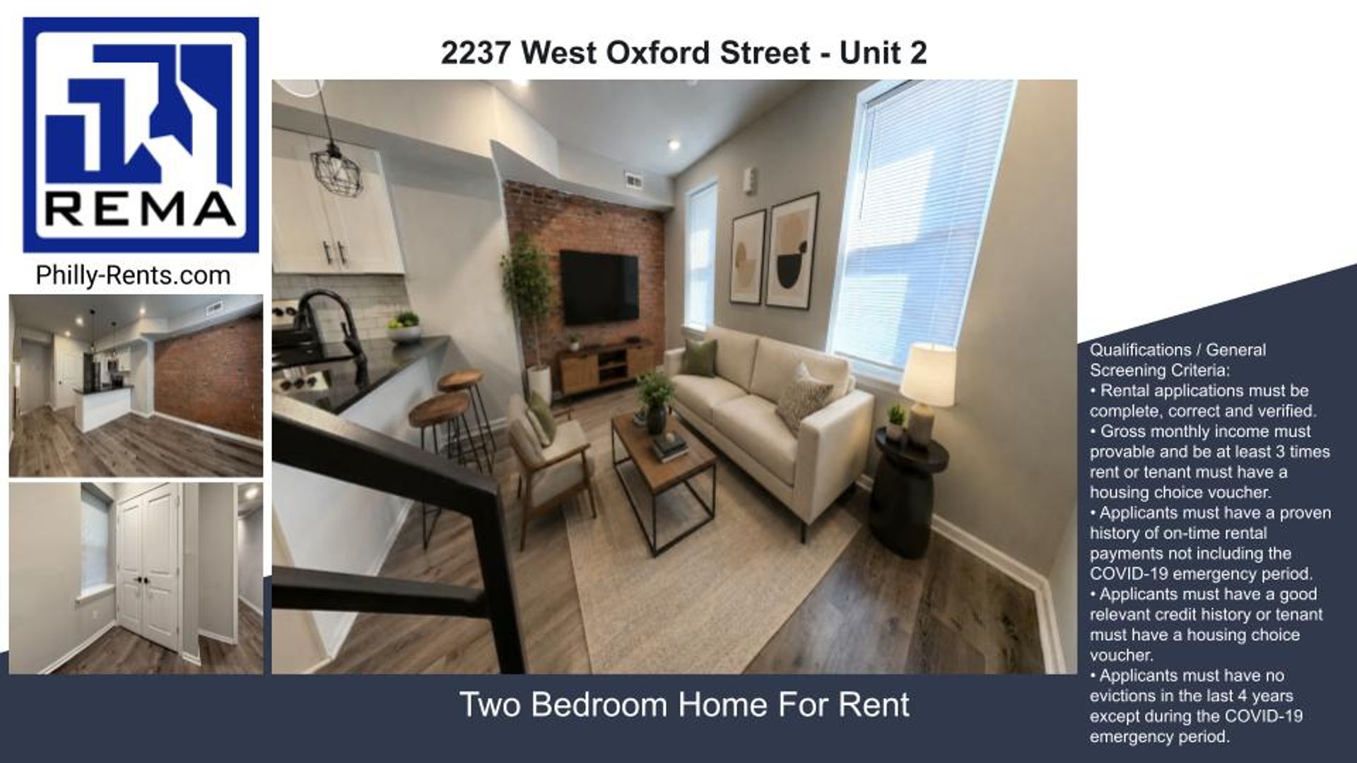 Philadelphia Apartment: 2237 West Oxford Street