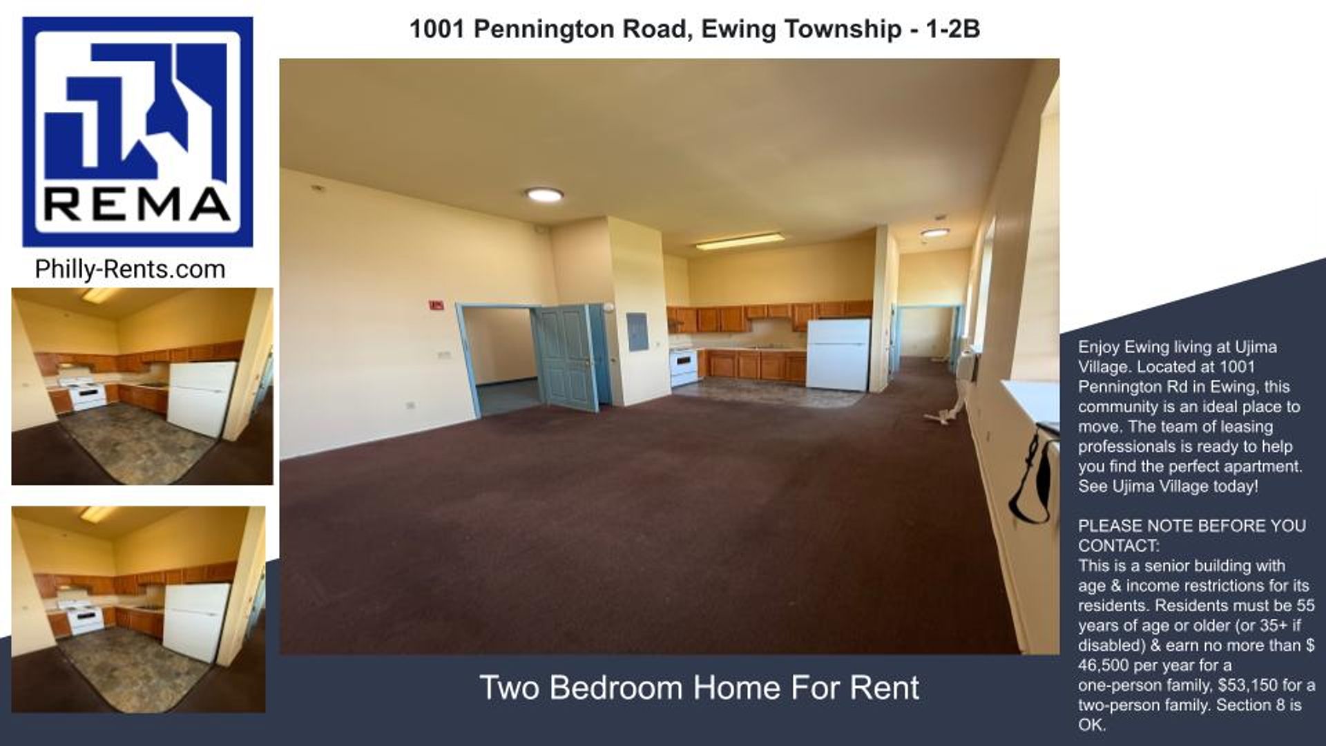 Ewing Apartment: 1001 Pennington Road - 1-2B