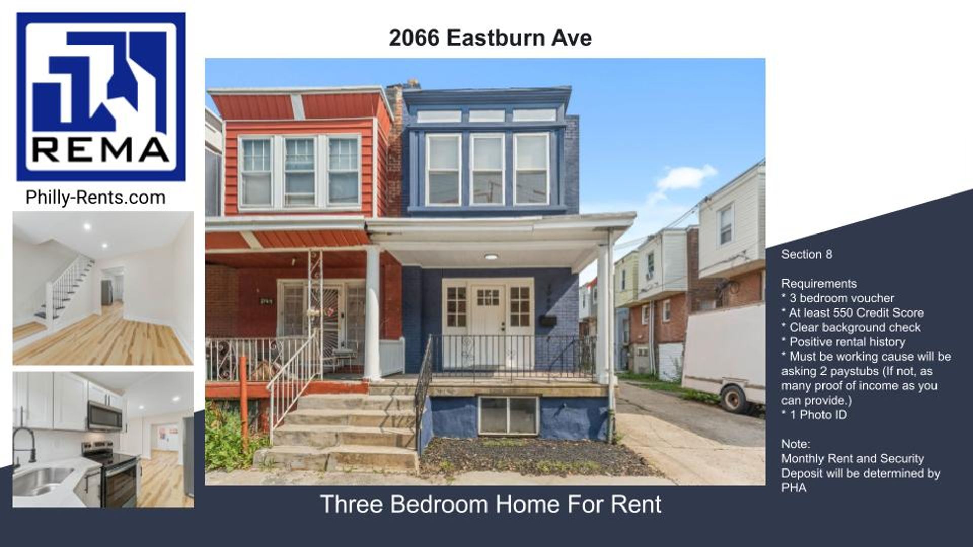 Philadelphia House: 2066 Eastburn Ave,
