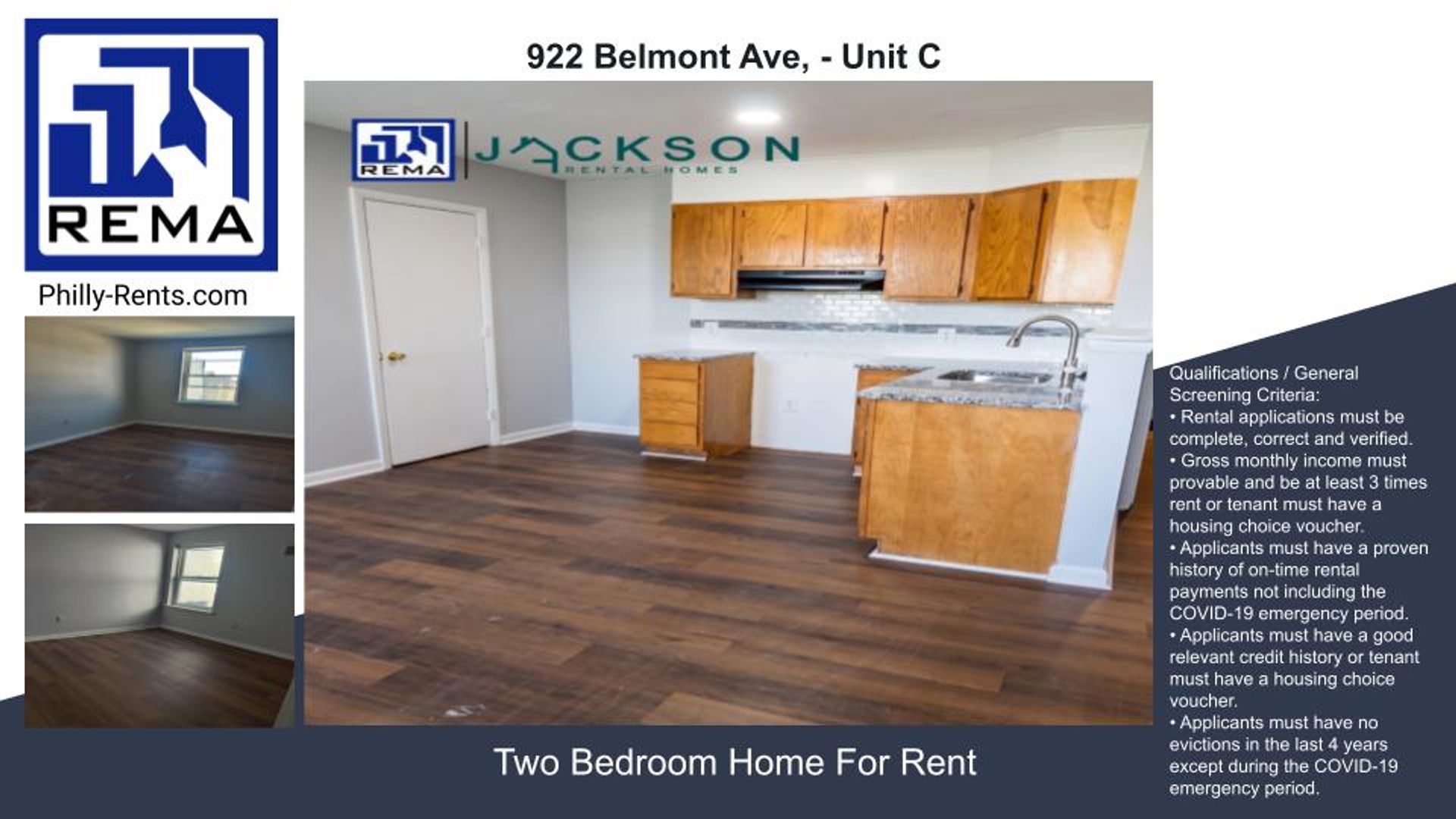 Philadelphia Apartment: 922 Belmont Ave,