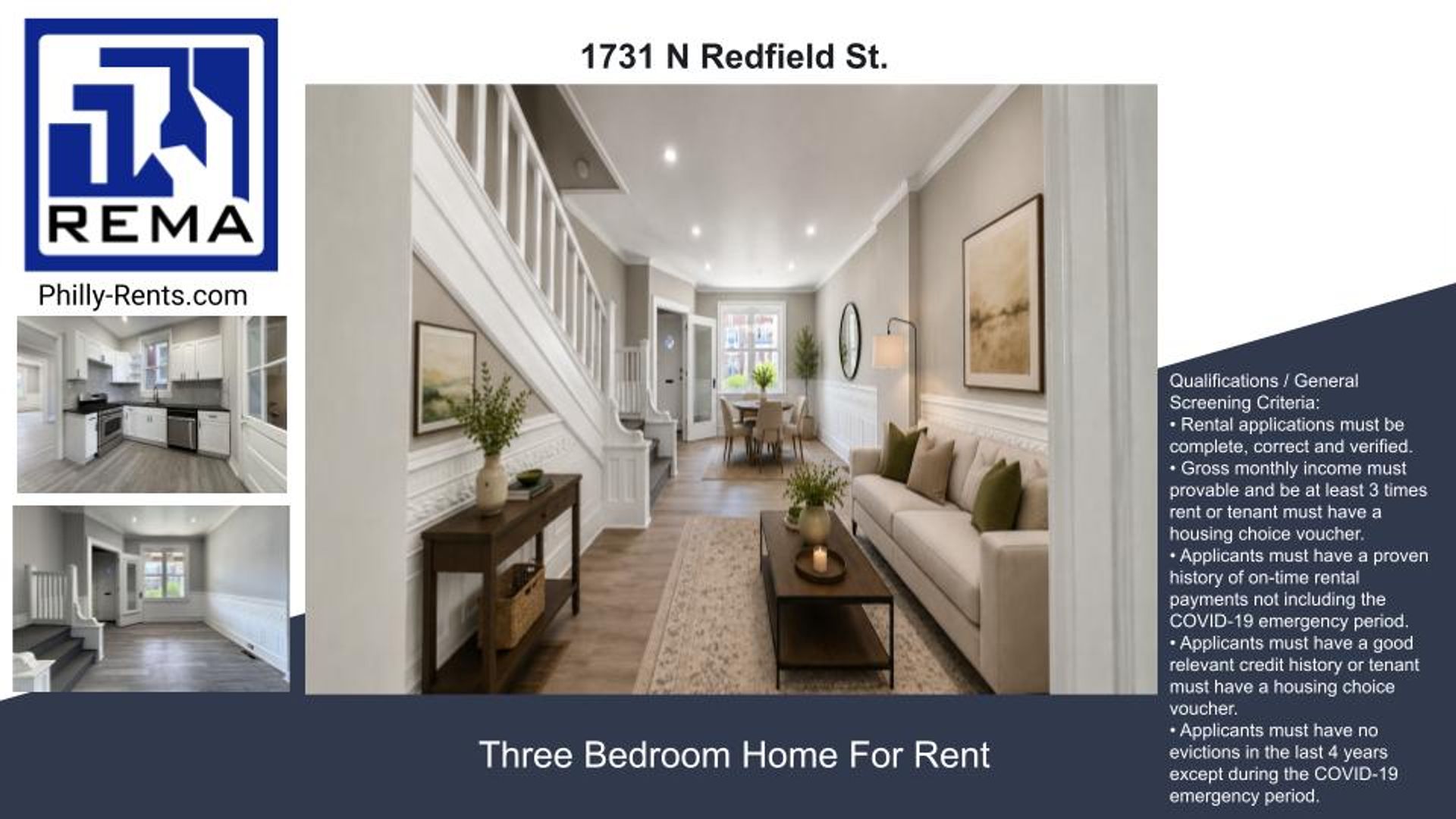 Philadelphia House: 1731 N Redfield St.