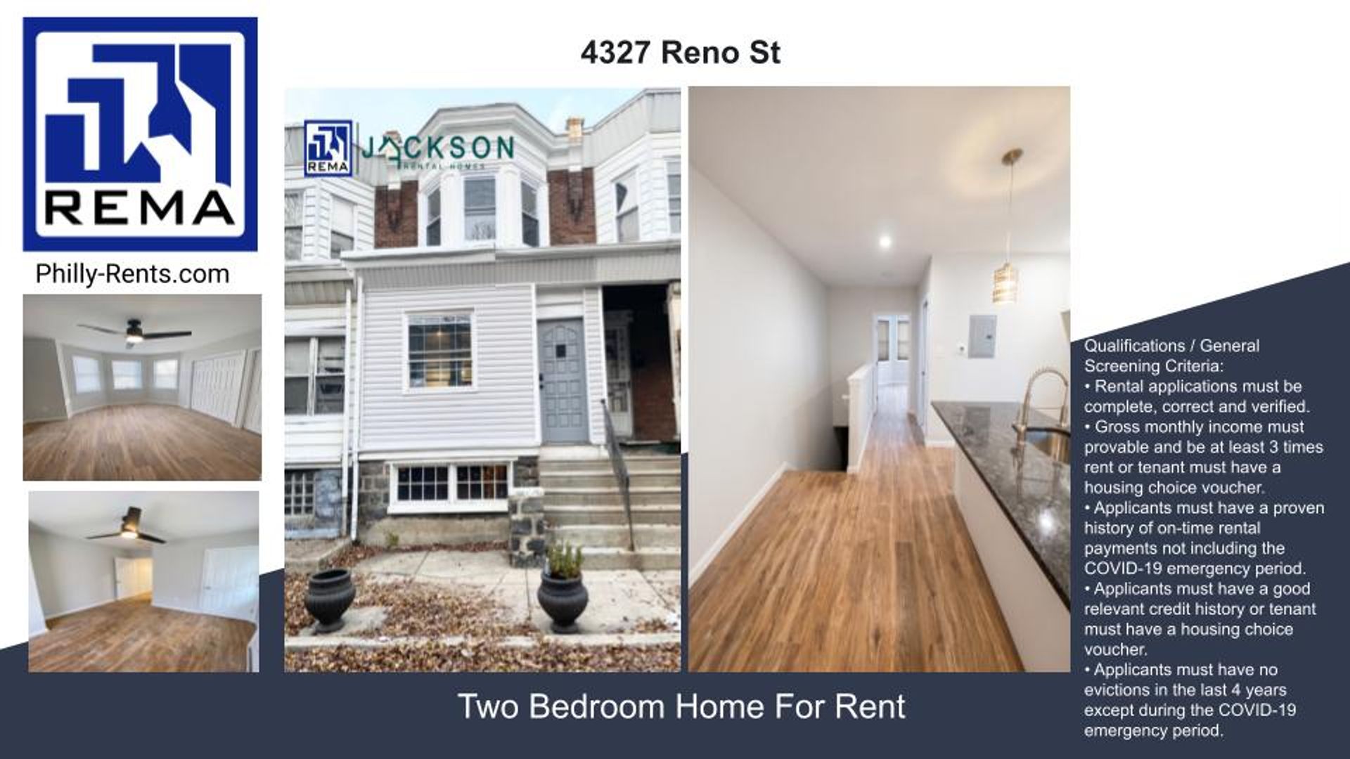 Philadelphia Apartment: 4327 Reno St,