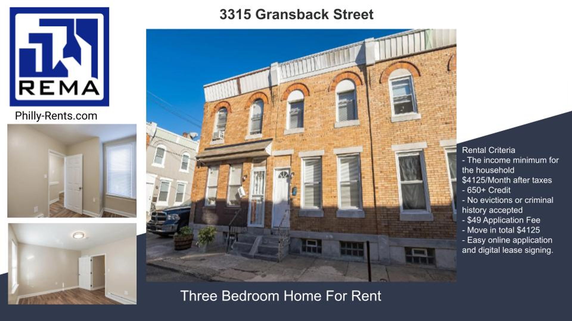 Philadelphia House: 3315 Gransback Street