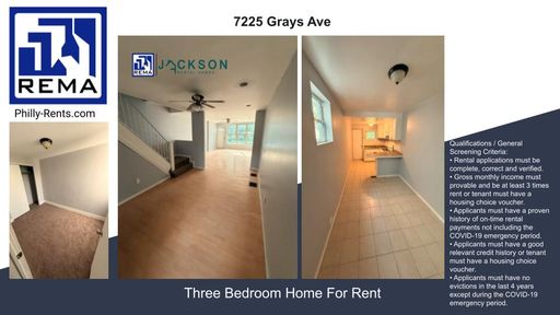 3 Bedroom House – 7225 Grays Ave,, Philadelphia, PA 19142