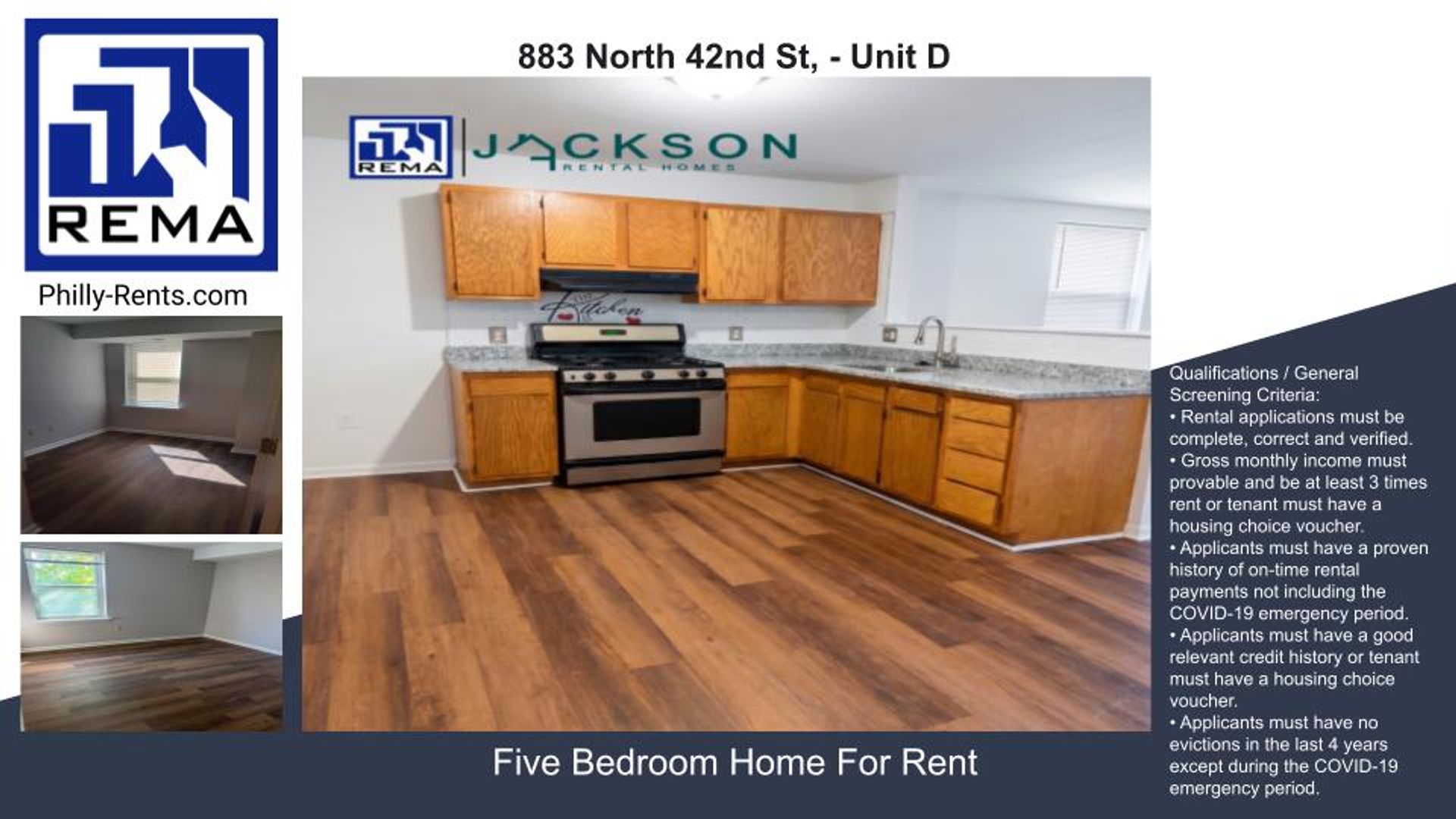 Philadelphia Apartment: 883 North 42nd St,