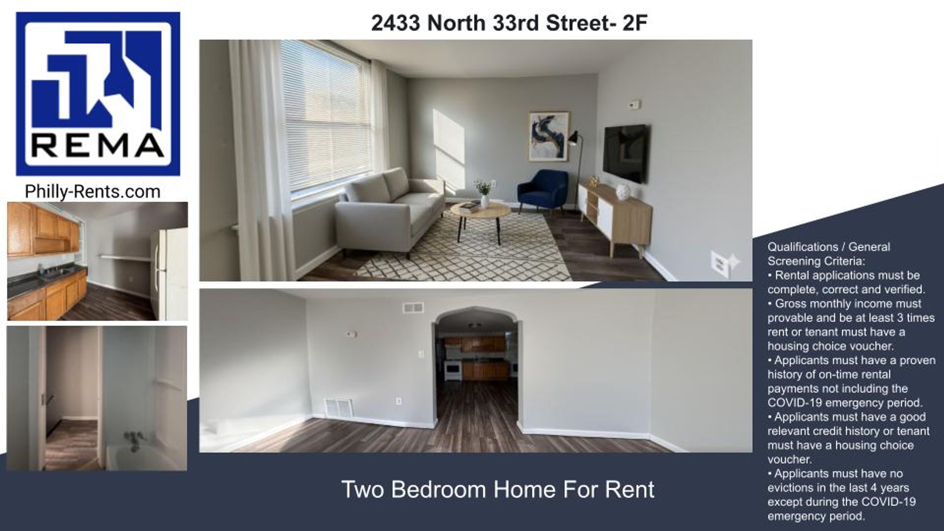 Philadelphia Apartment: 2433 North 33rd Street