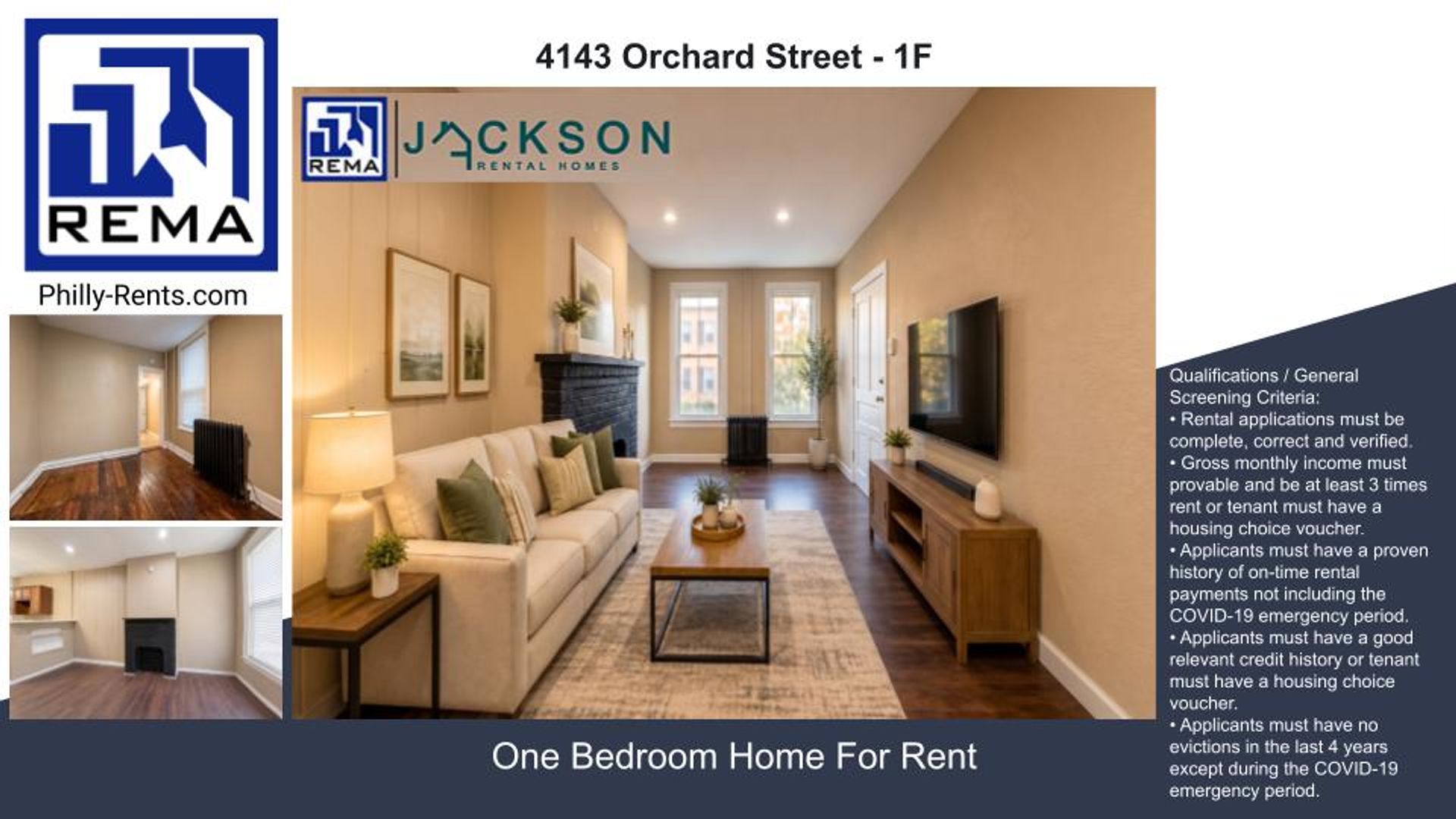 Philadelphia Apartment: 4143 Orchard Street