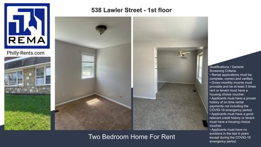 Remodeled 2BR Duplex | Northeast Philly