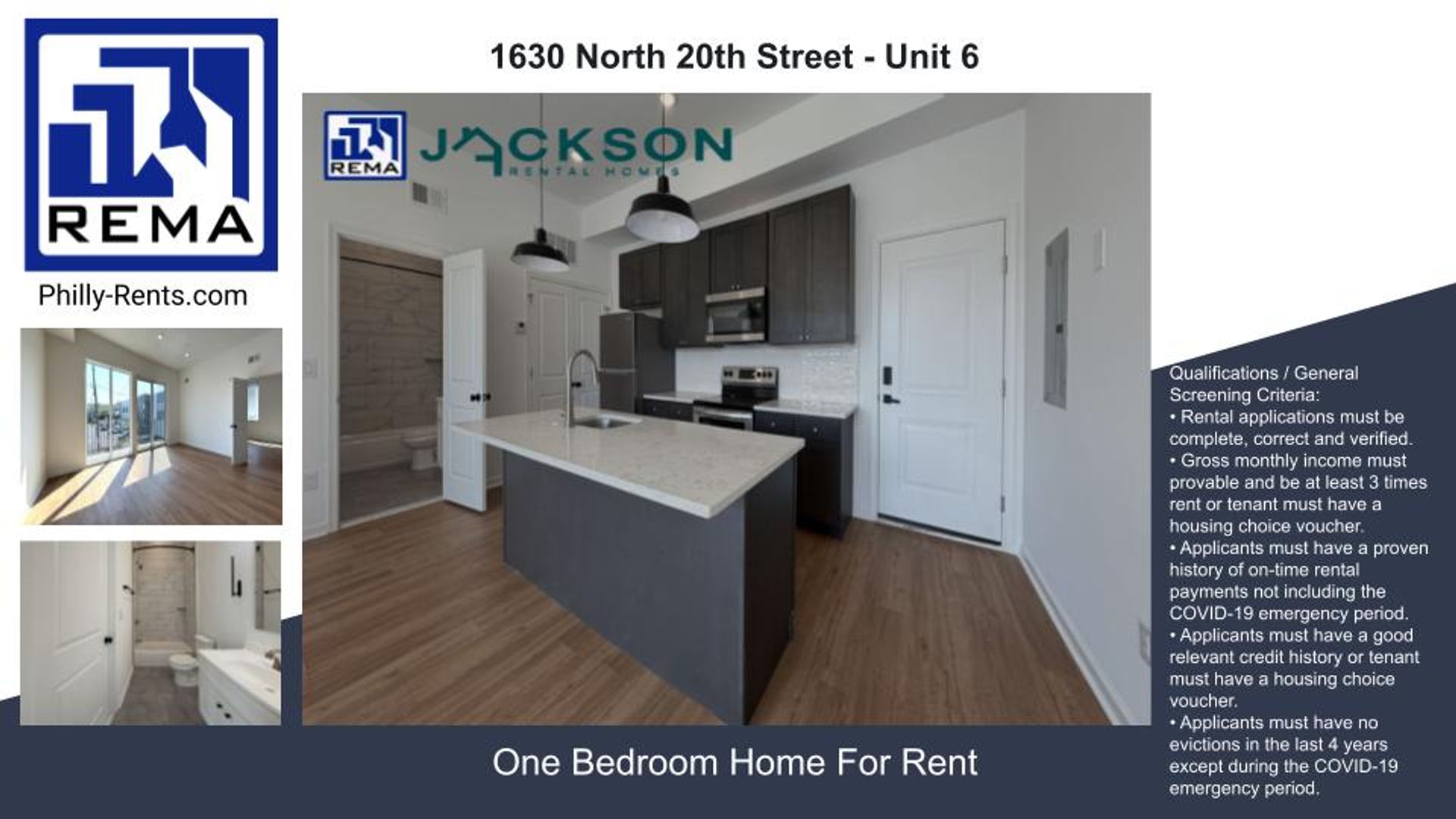 Philadelphia Apartment: 1630 North 20th Street
