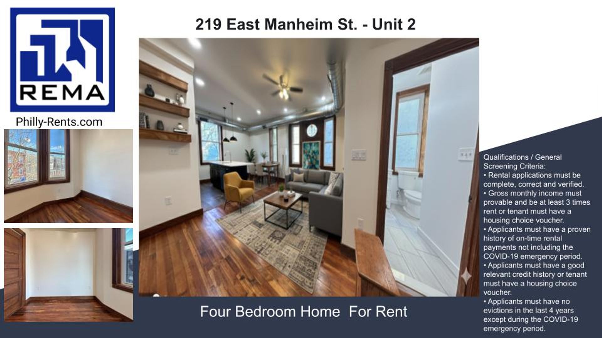 Philadelphia Apartment: 219 East Manheim St.