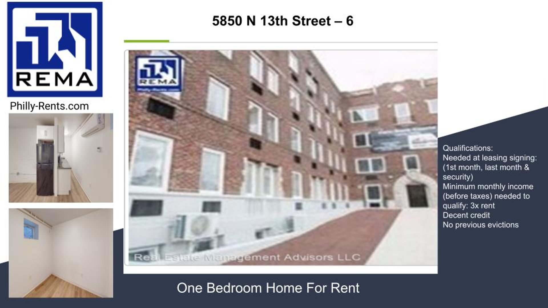 Philadelphia Apartment: 5850 North 13th Street