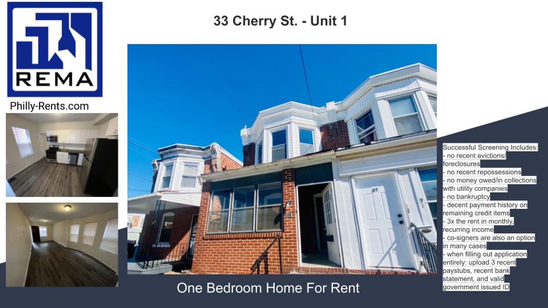Collingdale Apartment: 33 Cherry Street