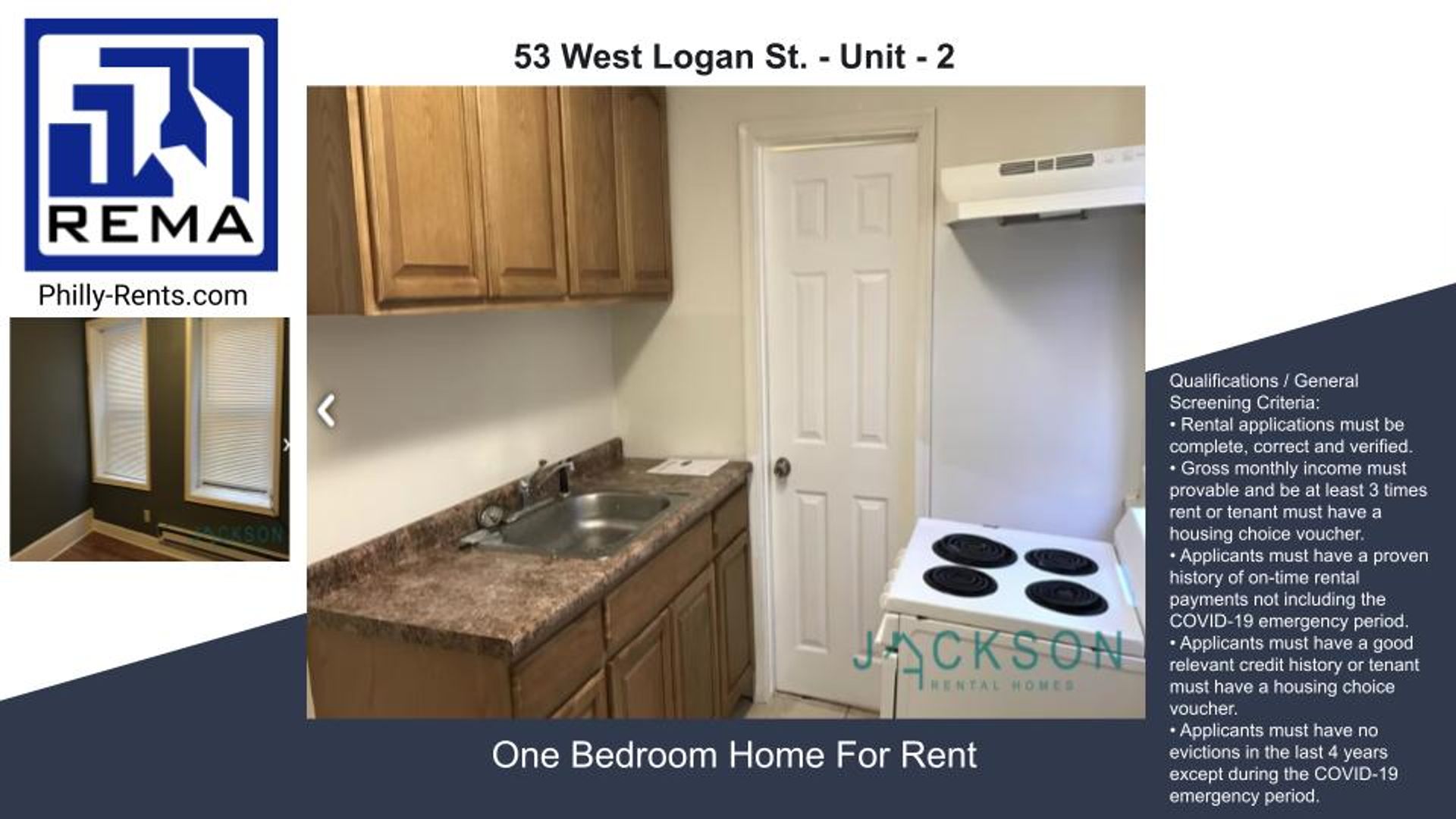 Philadelphia Apartment: 53 West Logan St.