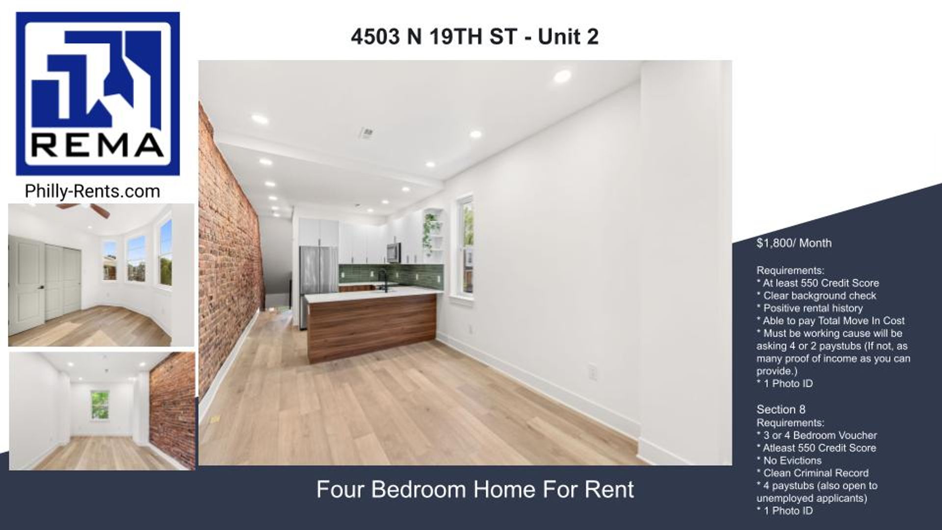 Philadelphia Apartment: 4503 N 19TH ST