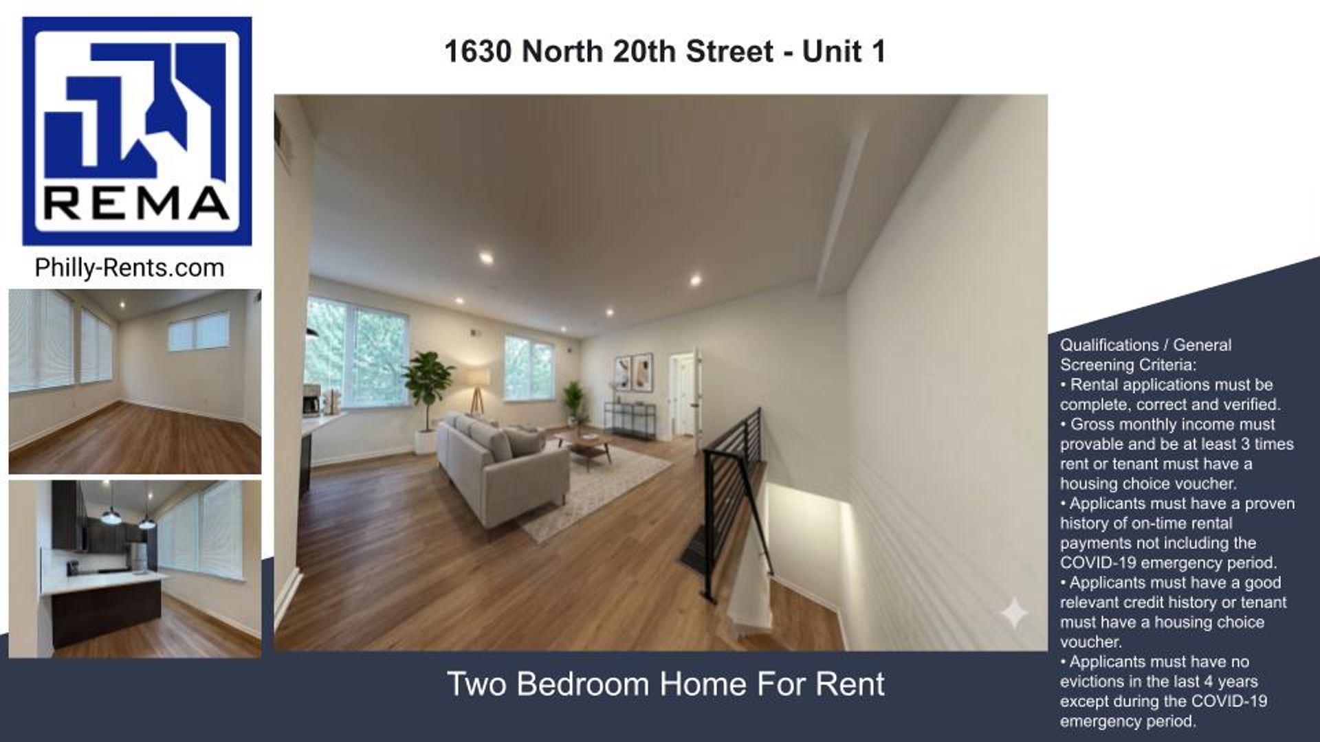 Philadelphia Apartment: 1630 North 20th Street