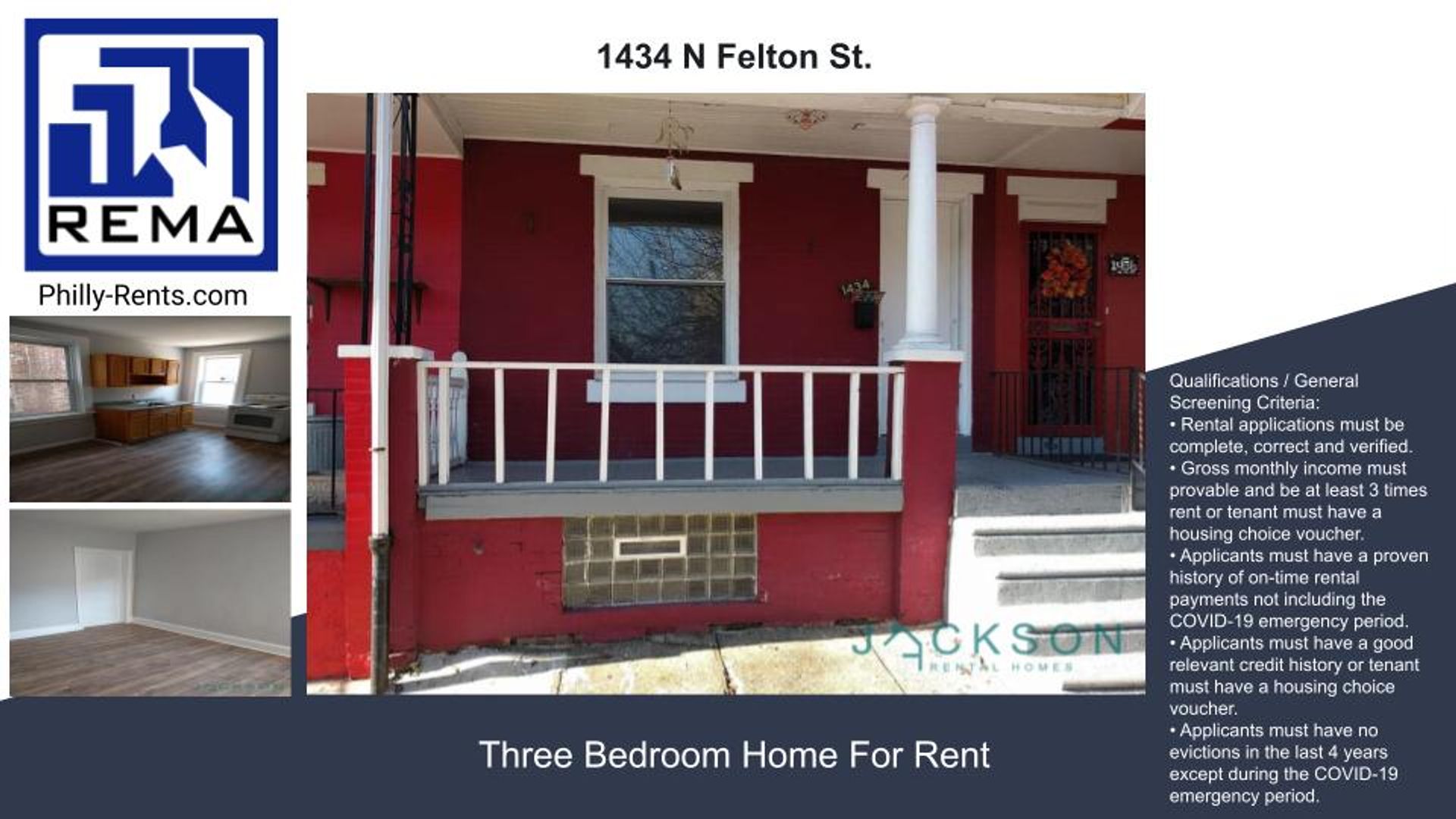 Philadelphia House: 1434 N Felton St.
