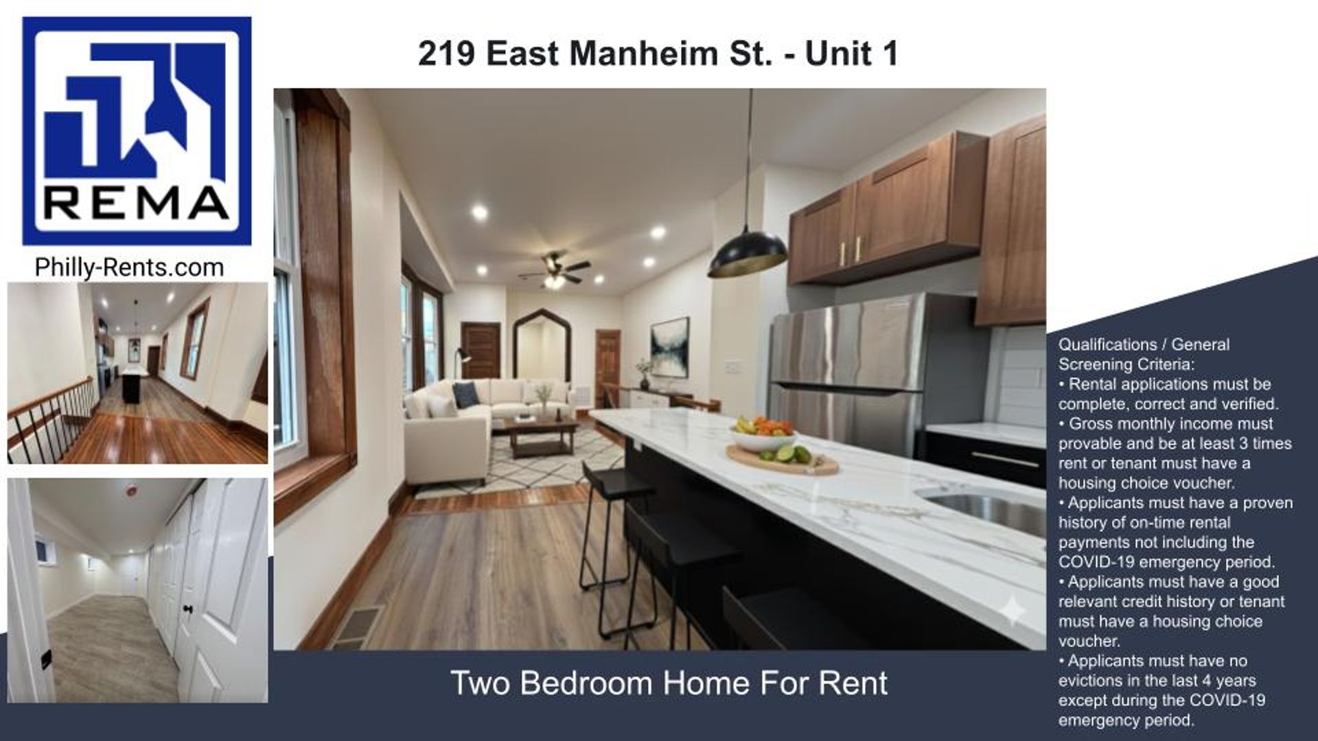 Philadelphia Apartment: 219 East Manheim St.